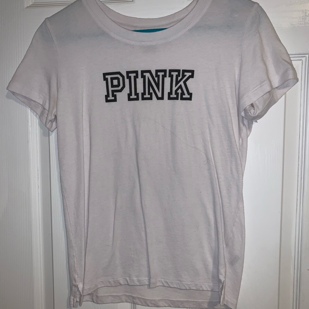 Pink VS white shirt